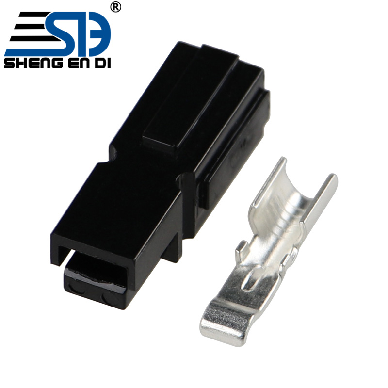 45A 600V Black Single-Pole Battery Connectors