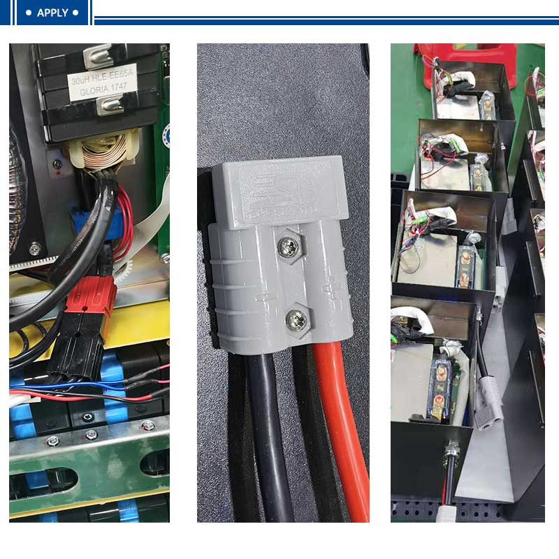 75A 600V power connector application drawing